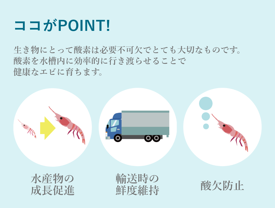 酸素生成濾過システムの３つのポイント